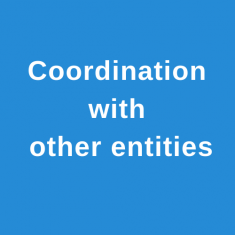 Coordination with entities